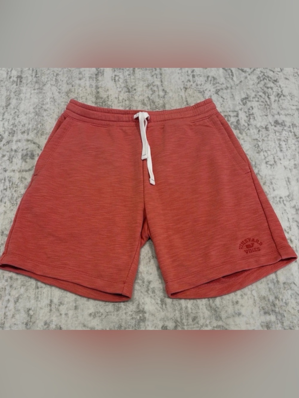 Vineyard Vines Men's Rust Red Athletic Drawstring Shorts